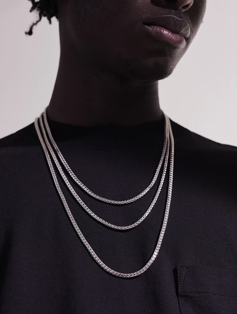 Slim Classic Chain 3.5mm Sterling Silver Necklace