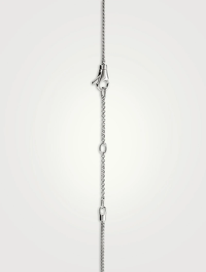 JH Essentials Sterling Silver Chain Necklace With Pearl