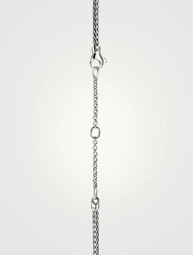 JH Essentials Sterling Silver Mini Chain Necklace With Pearls