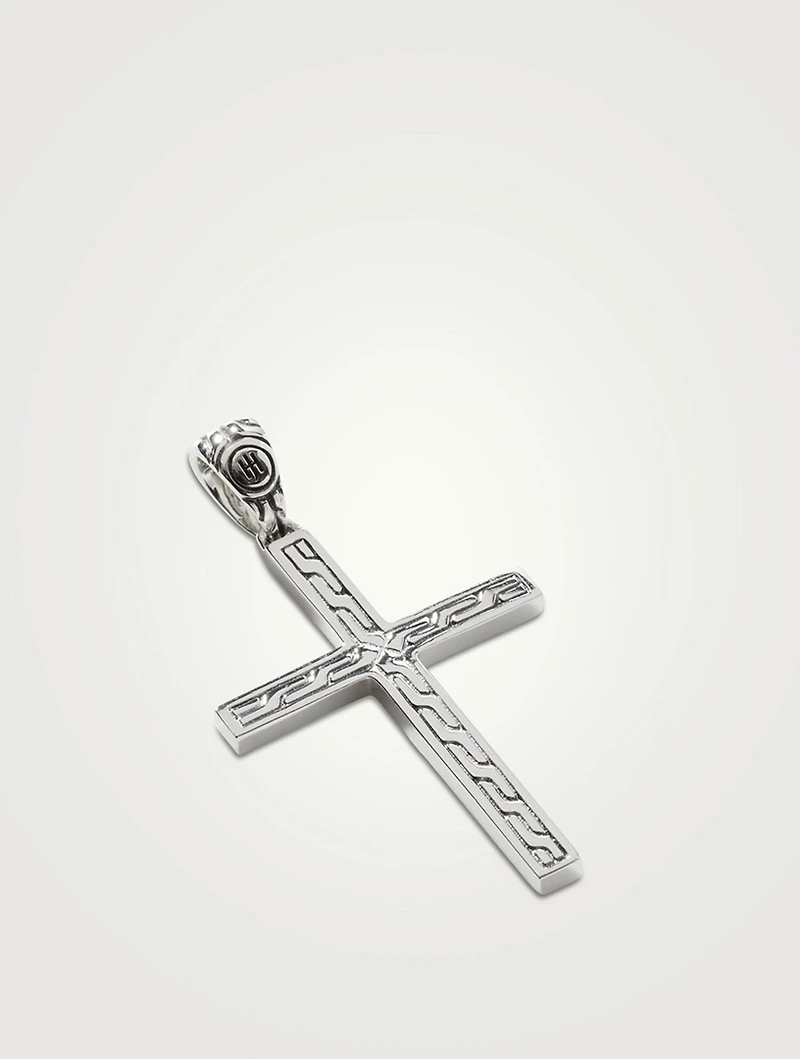 Jawan Sterling Silver Cross Pendant Necklace