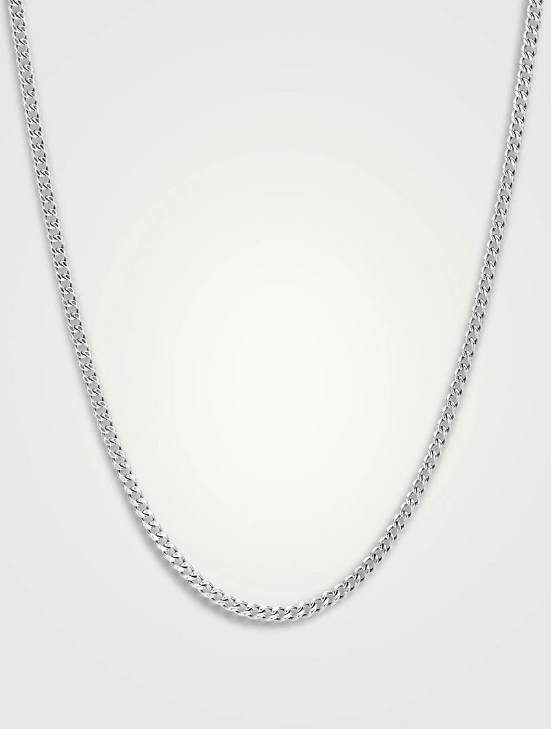 Sterling Silver Curb Chain Necklace