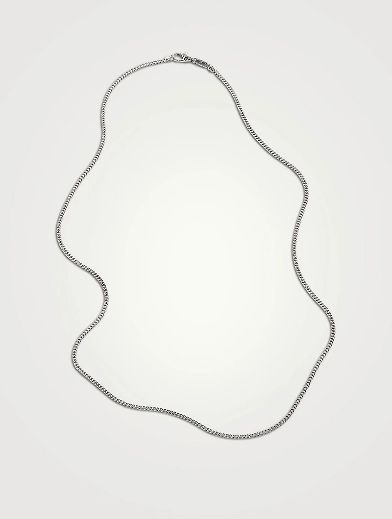 Sterling Silver Curb Chain Necklace