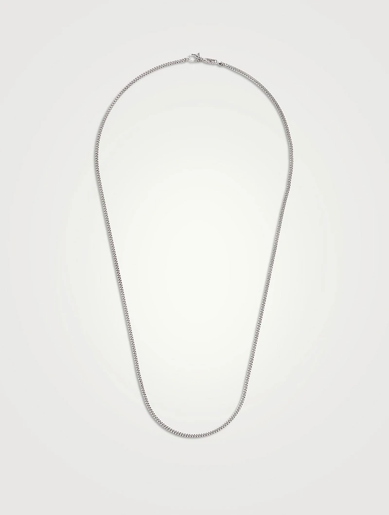 Sterling Silver Curb Chain Necklace