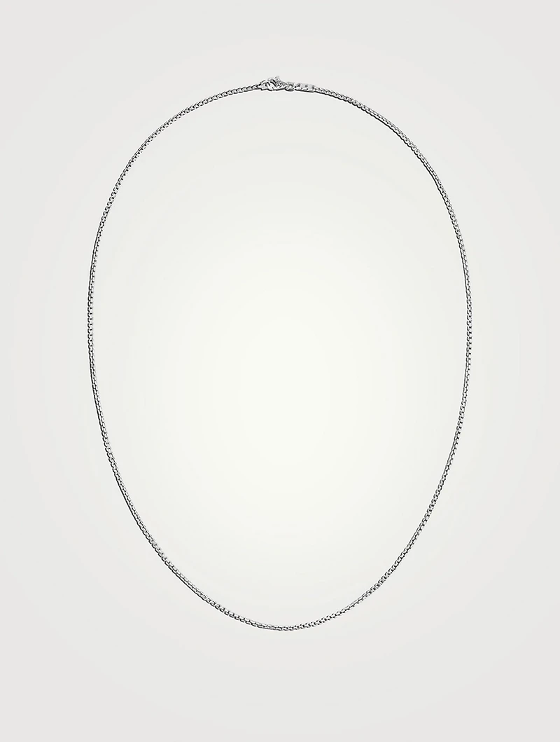 Sterling Silver Box Chain Necklace
