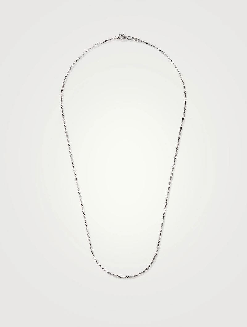 Sterling Silver Box Chain Necklace