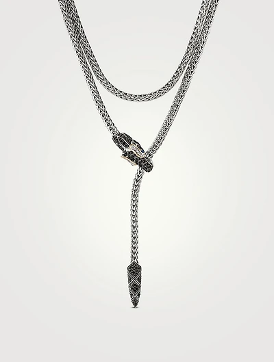 Naga Heritage 18K Gold And Sterling Silver Necklace With Gemstones And Diamonds
