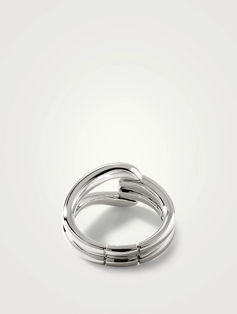 Surf Sterling Silver Ring