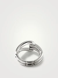 Surf Sterling Silver Ring