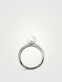 JH Essentials Sterling Silver Ring With Pearl