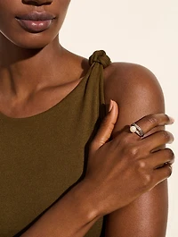 JH Essentials Sterling Silver Ring With Pearl