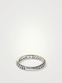 JH Essentials 14K Gold And Sterling Silver Band Ring