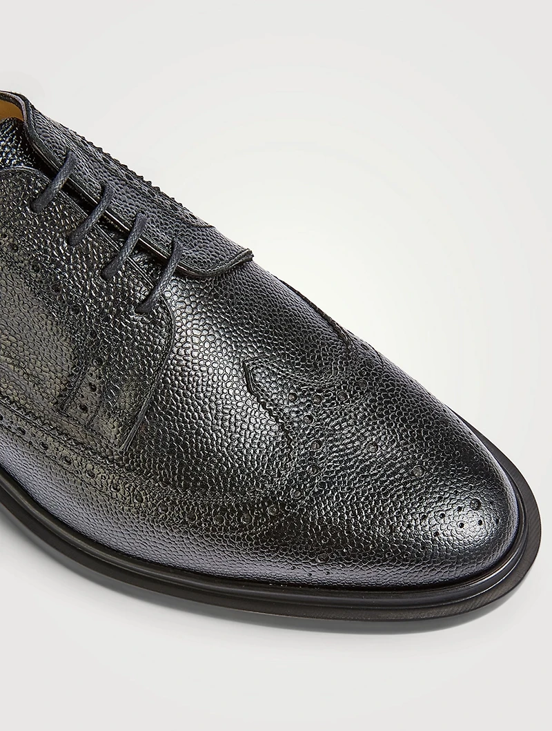 Pebble Grain Longwing Brogue Shoes
