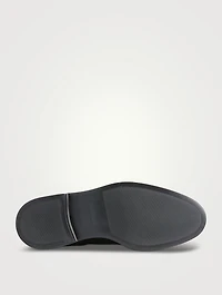 Suede Chelsea Boots With Selvedge Elastic