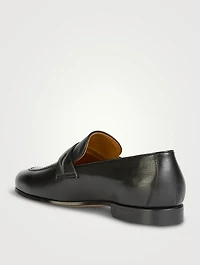 Gigi Leather Loafers With Twisted Band