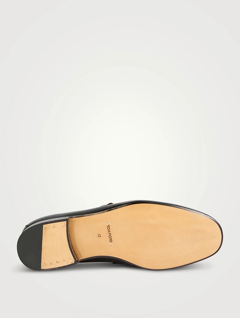Gigi Leather Loafers With Twisted Band
