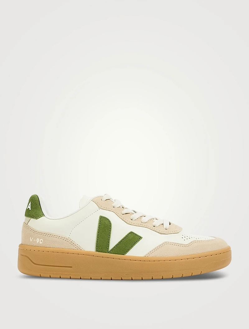V-90 O.T. Leather And Suede Sneakers
