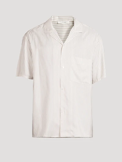 Jiro Silk Striped Shirt