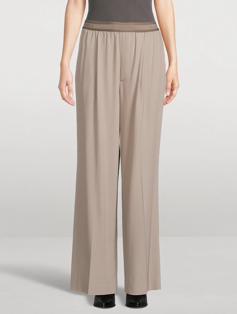 Logo Tape Twill Trousers