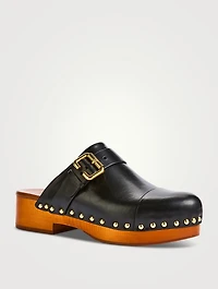 Jeannette Leather Clogs