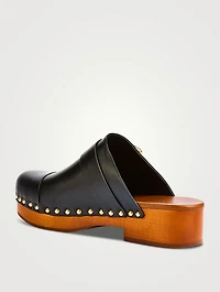 Jeannette Leather Clogs