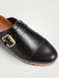 Jeannette Leather Clogs