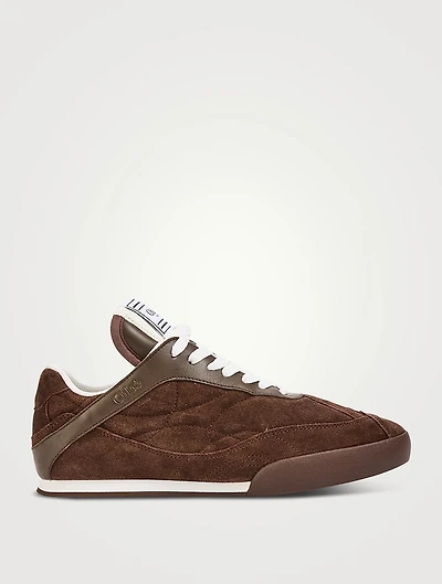 Chloé Kick Suede And Mesh Sneakers