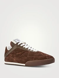 Chloé Kick Suede And Mesh Sneakers