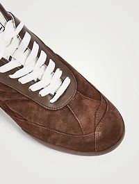 Chloé Kick Suede And Mesh Sneakers