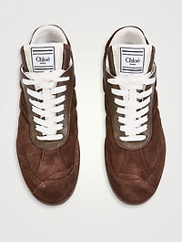 Chloé Kick Suede And Mesh Sneakers