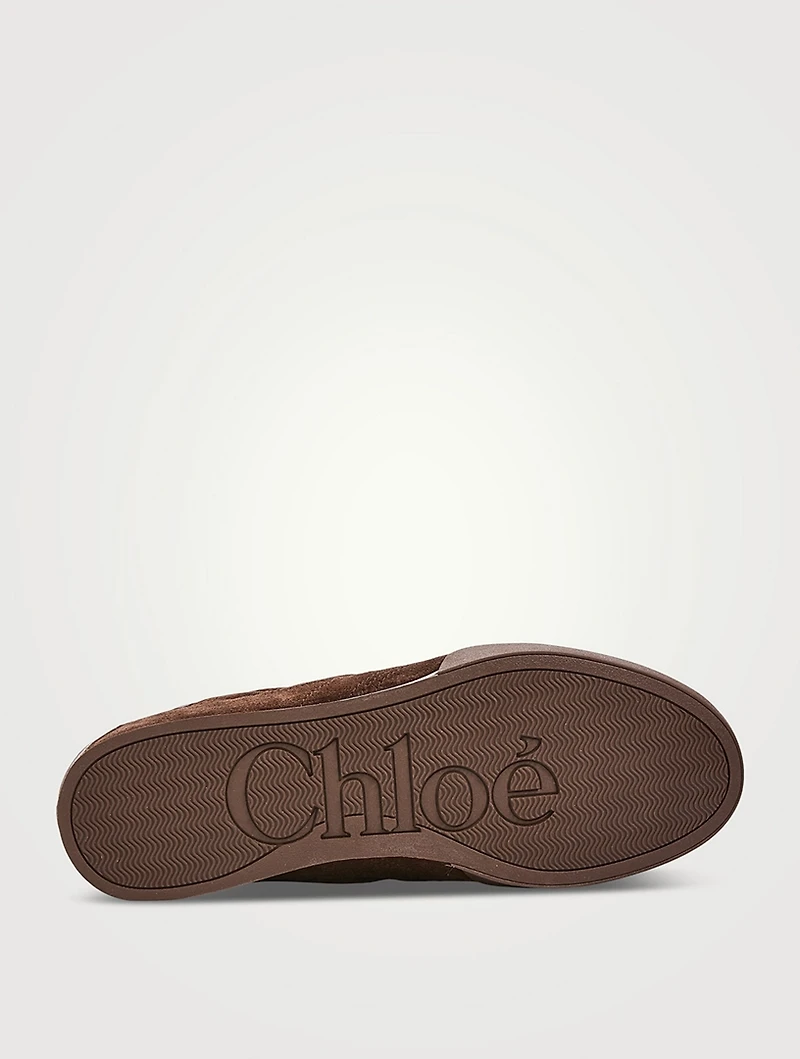 Chloé Kick Suede And Mesh Sneakers