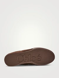 Chloé Kick Suede And Mesh Sneakers