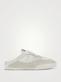 Chloé Kick Suede And Mesh Sneaker Mules