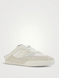 Chloé Kick Suede And Mesh Sneaker Mules