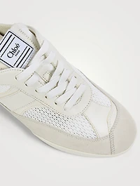 Chloé Kick Suede And Mesh Sneaker Mules