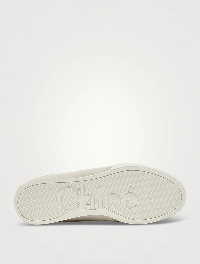 Chloé Kick Suede And Mesh Sneaker Mules