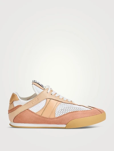 Chloé Kick Leather And Mesh Sneakers