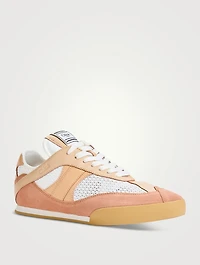 Chloé Kick Leather And Mesh Sneakers