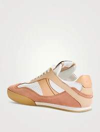 Chloé Kick Leather And Mesh Sneakers