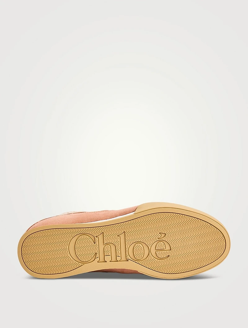 Chloé Kick Leather And Mesh Sneakers