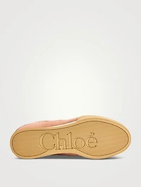 Chloé Kick Leather And Mesh Sneakers