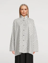 A-Line Shirt Double Stripe Print