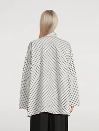 A-Line Shirt Double Stripe Print