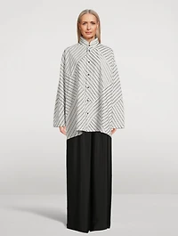 A-Line Shirt Double Stripe Print
