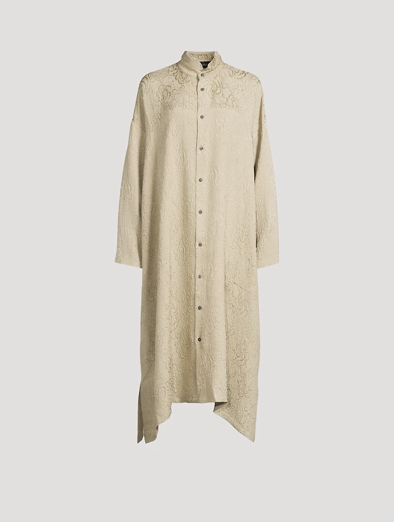 Silk Shirt Dress