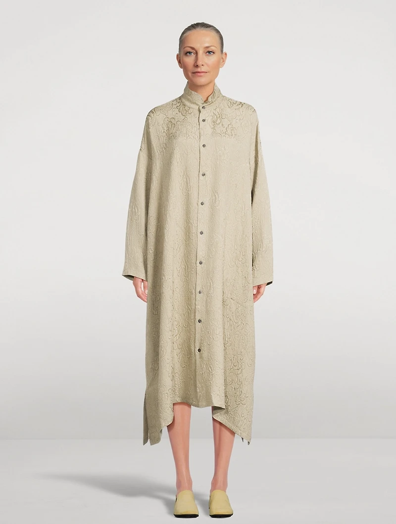 Silk Shirt Dress