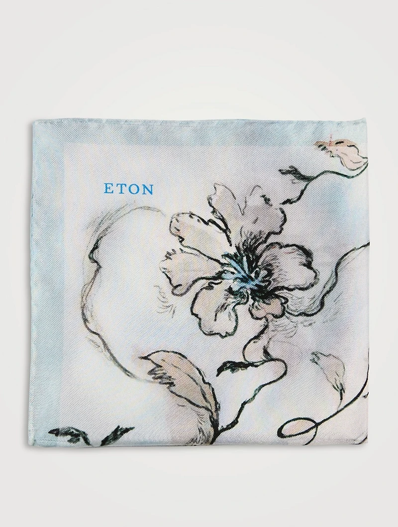 Floral Silk Pocket Square