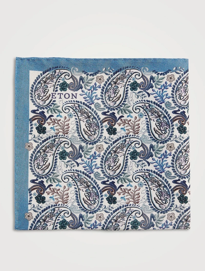 Paisley Silk Pocket Square