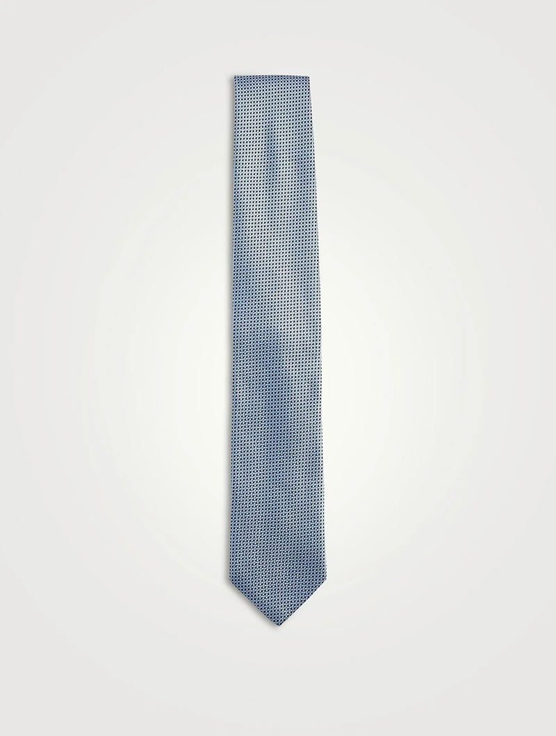 Geometric Silk Tie