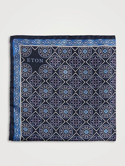 Medallion Silk Pocket Square