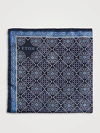 Medallion Silk Pocket Square